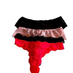 5 pairs victoria secret thong underwear